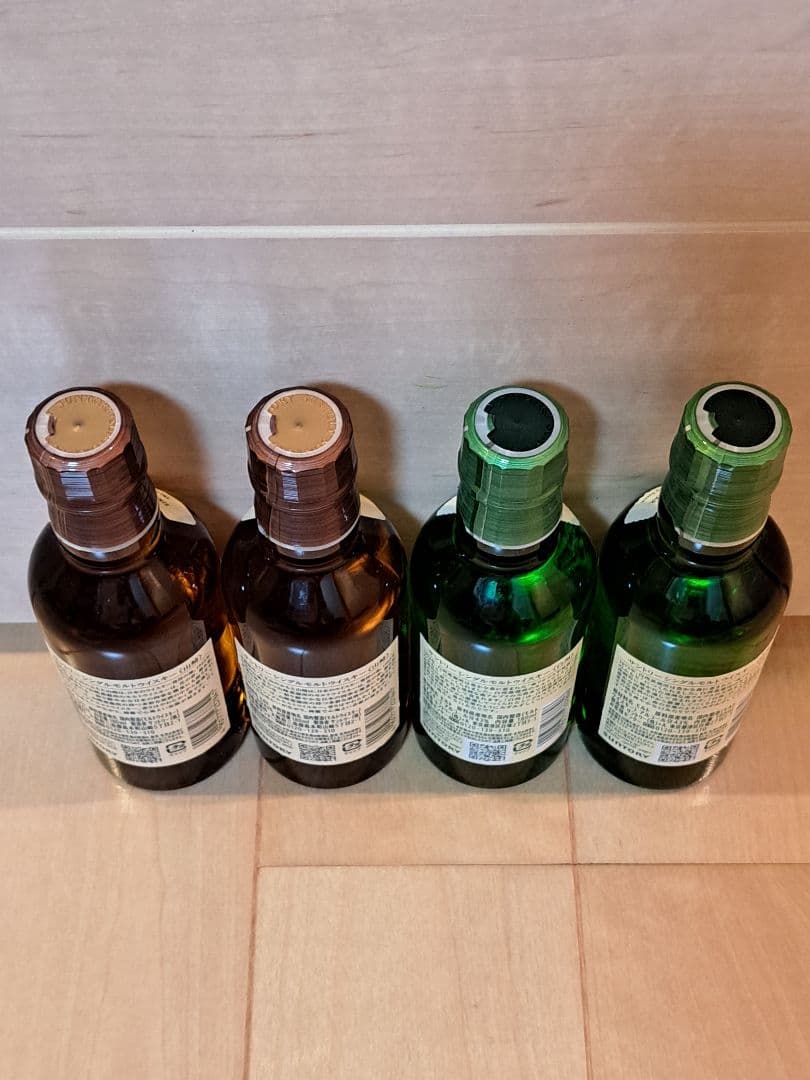 【サントリー】シングルモルトウイスキー山崎&白州 180ml 4本セット