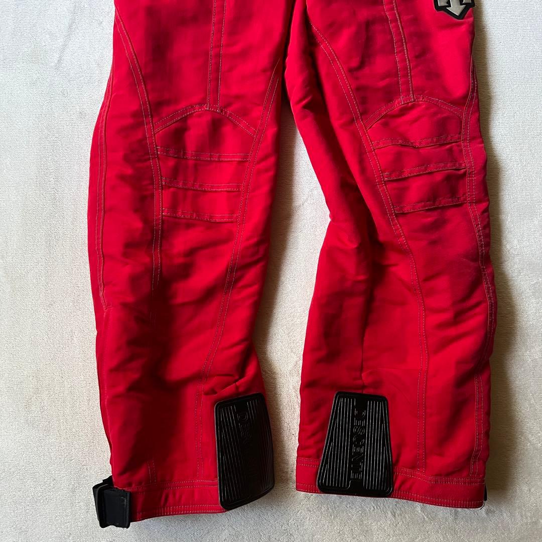 DESCENTE デサント 上L 下XL スキーウェア 上下 セットアップ 赤黒
