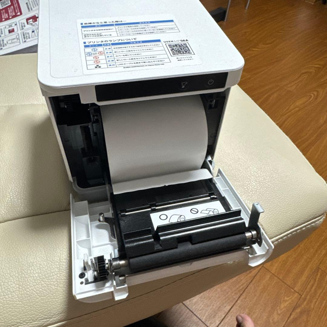 USENレジ MCP31LB ホワイトプリンターキャッシュドロワー付きセット