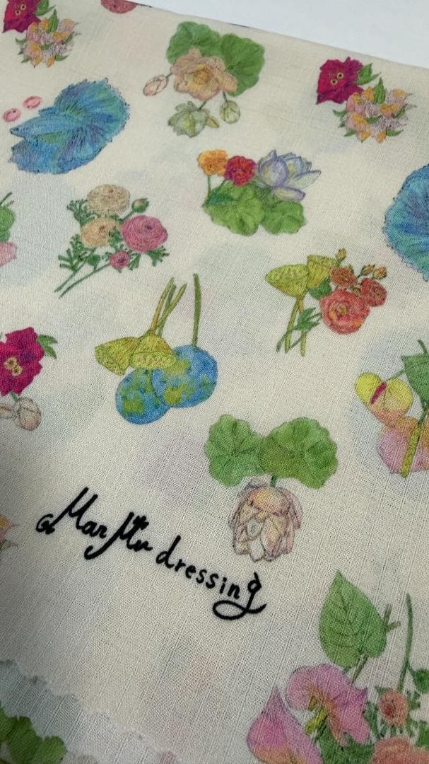 マーム　MarMu アクアエデン　単衣訪問着 紺色 名古屋帯　帯揚げ　半衿セット