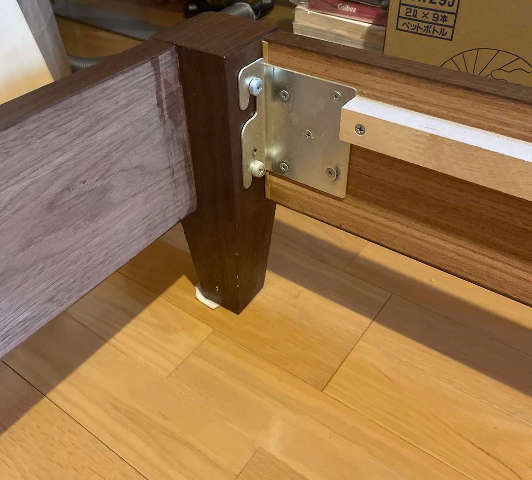 ACTUS アクタス　クイーンサイズ　ベッド　ウォールナット　天然オイル　使用品