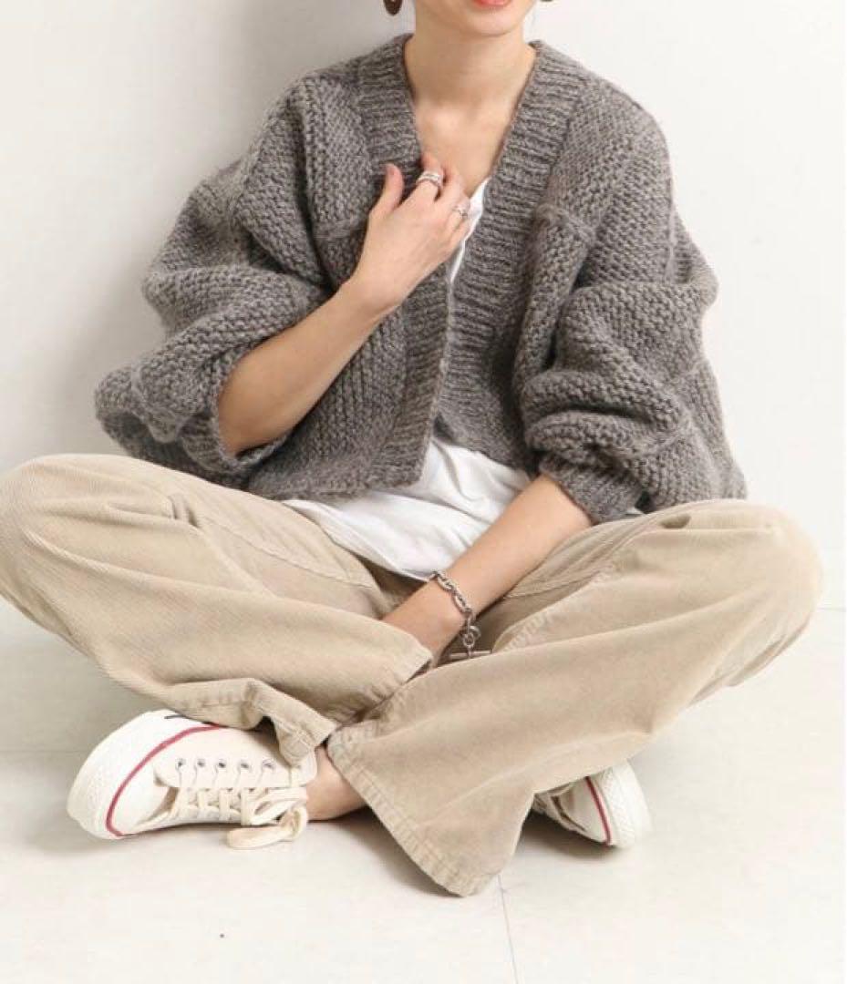 SLOBE IENA KHWOPA HANDKNIT ネパールウールボレロ