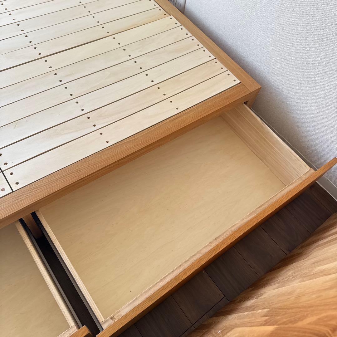 無印良品 ウォールナット ベッドフレーム セミダブル 送料無料