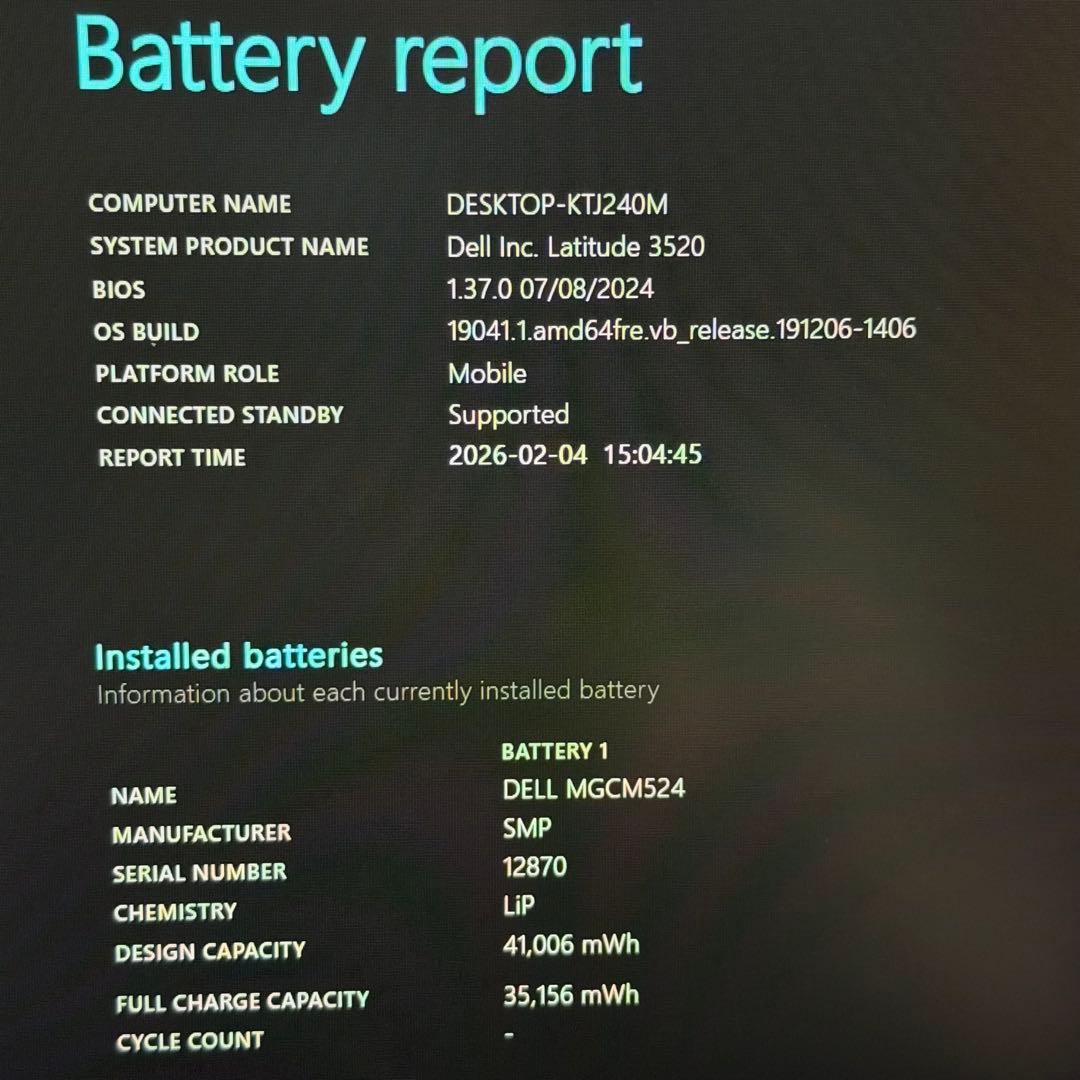 Windowsノート本体 83.Latitude3520 / i5-11/ 16GB/ 512GB