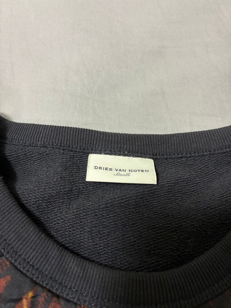 DRIES VAN NOTEN 花柄キルティング スウェット S