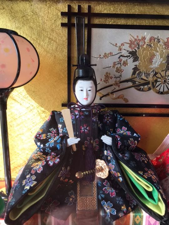 福仙　雛人形　親王ケース飾り
