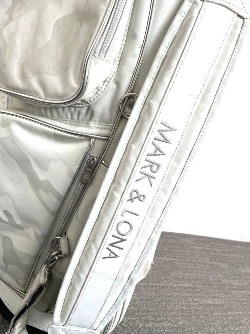 MARK & LONA キャディバッグ ホワイトカモフラージュ