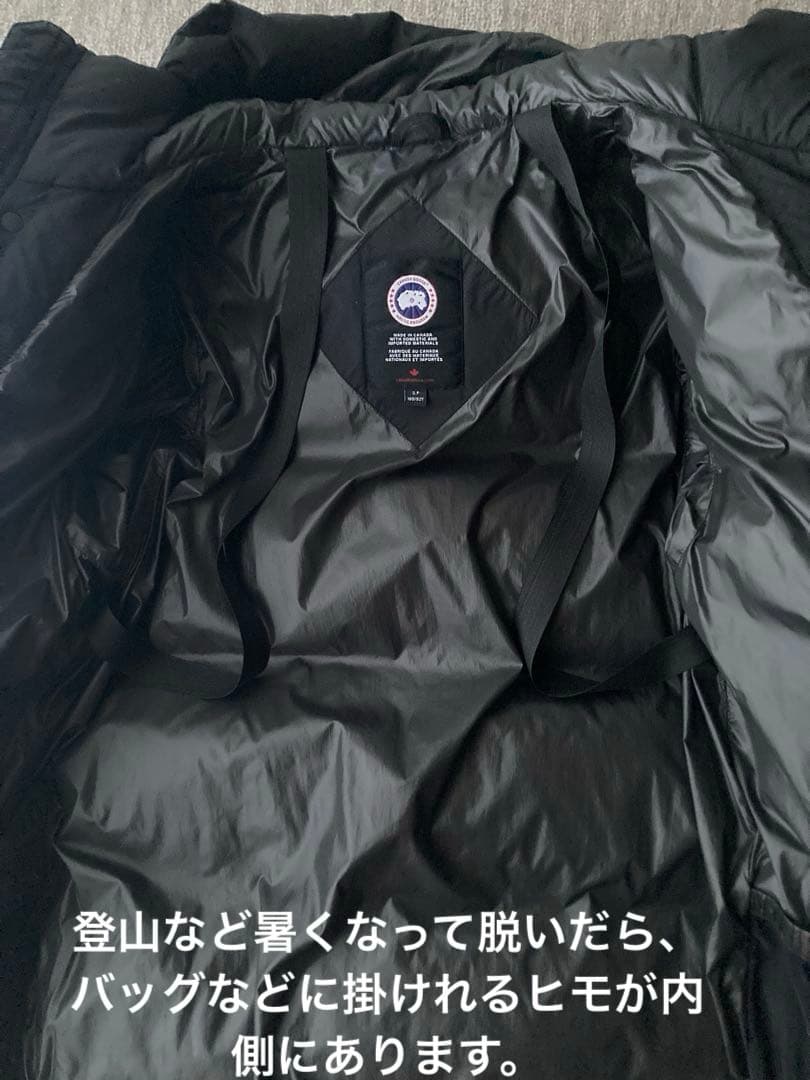 カナダグース　ダウンジャケット　色BLACK 表示サイズSP180/92Y