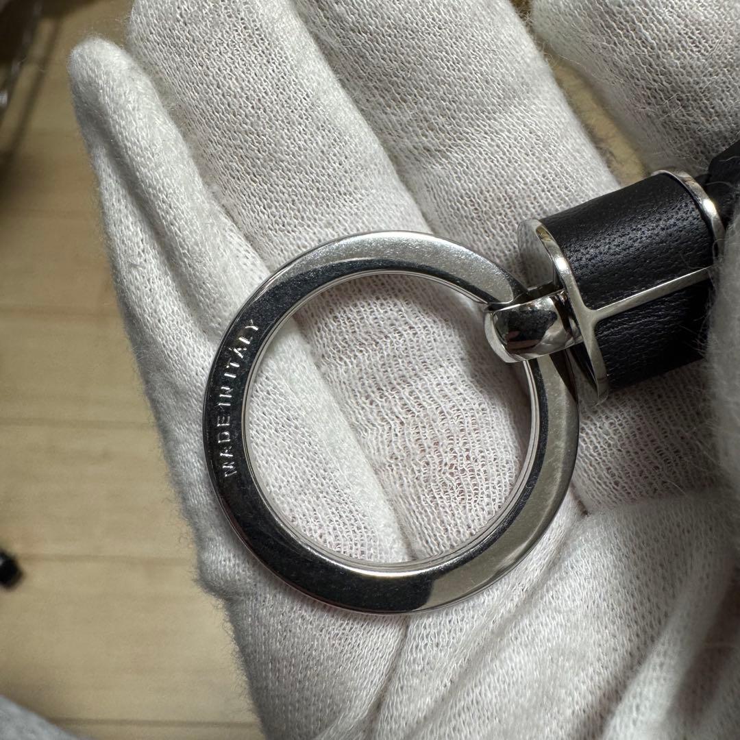 【新型】【新品】ボッテガヴェネタ　キーリング　ブラック　黒　651820