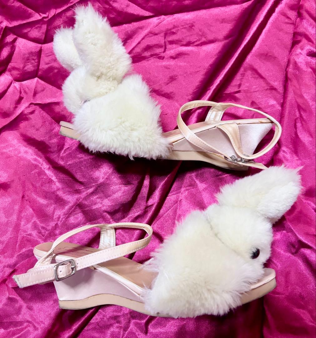 定価　30,800円●送料無料●ローズマリーソワール■うさぎシューズ靴サンダルL