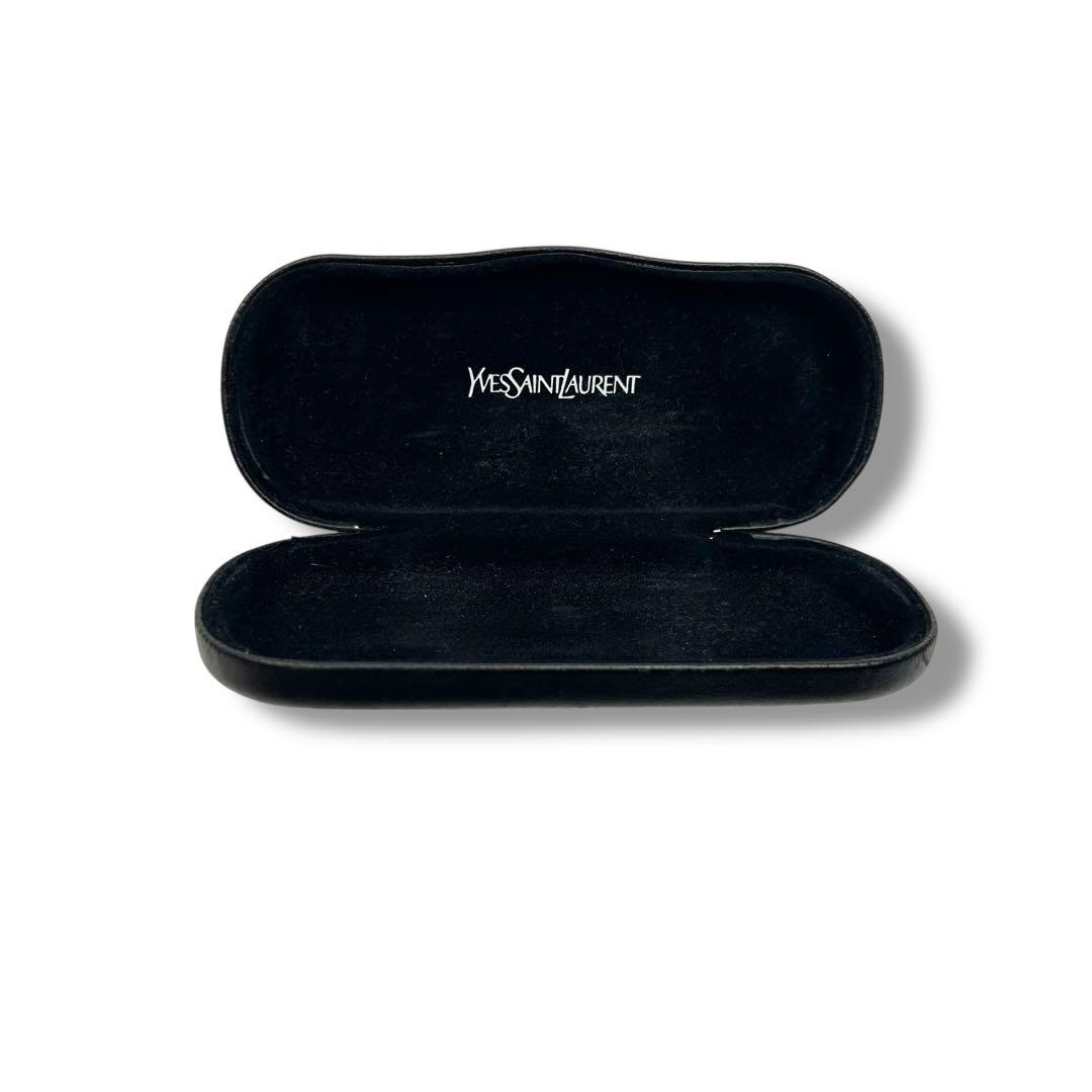 【美品】イヴサンローラン YSL ロゴ サングラス 縁なし リムレス ベッコウ