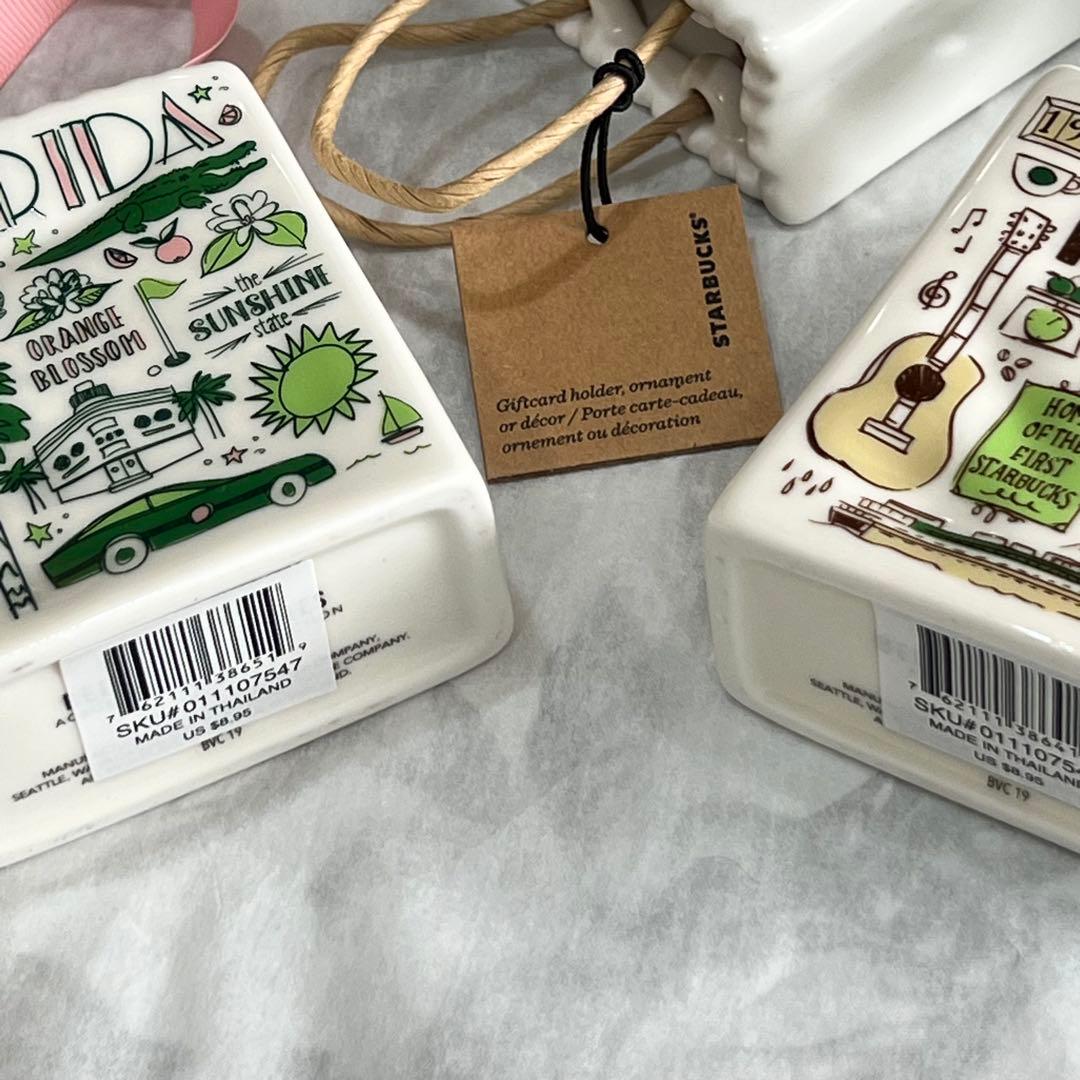 日本未発売　3個セット　スターバックス ショッパー　オーナメント　陶器