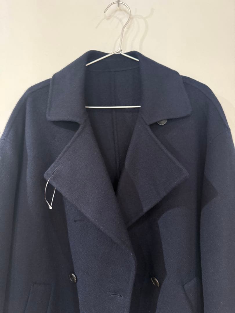 SLOBE IENA souple wool ダブルフェイスミドルコートサンプル