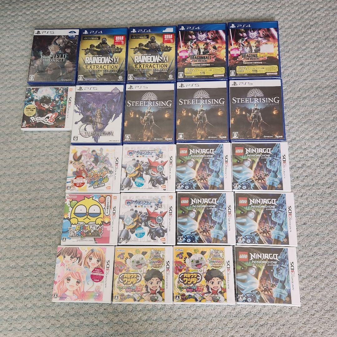 新品未開封PS4/PS5 3ds ゲームソフト セット22本