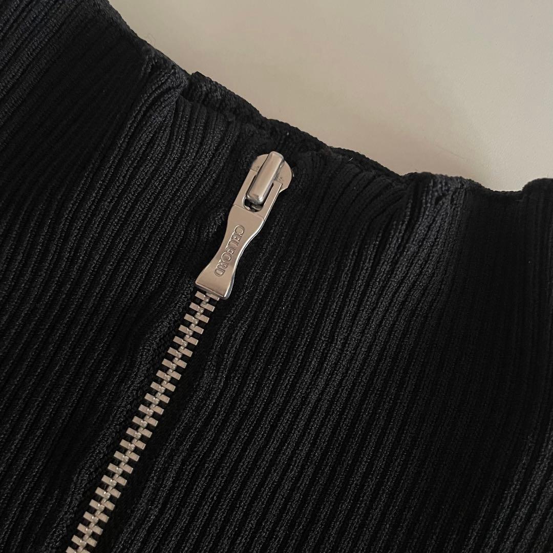 セルフォード　ドッキングAラインニットワンピース