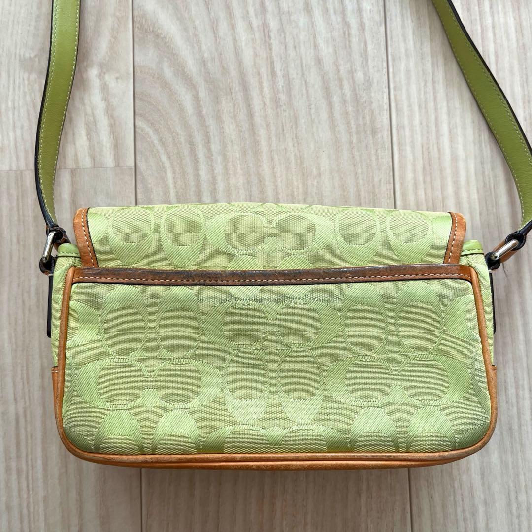 COACH ショルダーバッグ キャンバス×レザー 斜めがけ クロスボディ y2k