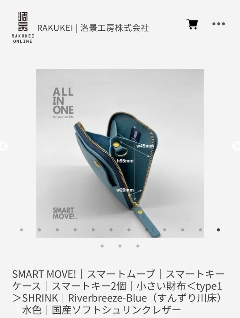 RAKUKEI SMART MOVE! type1 小さい財布　新品未使用！