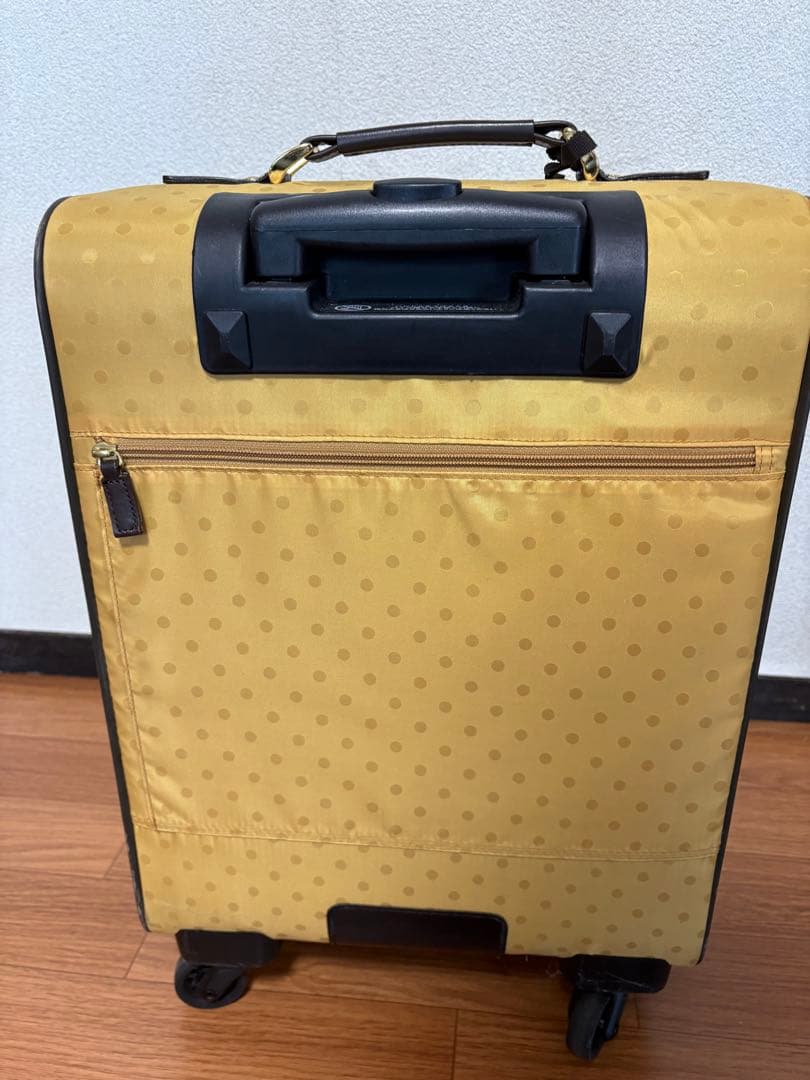 ACE イエロードット柄キャリーカート　ソフト　美品　マッキントッシュ