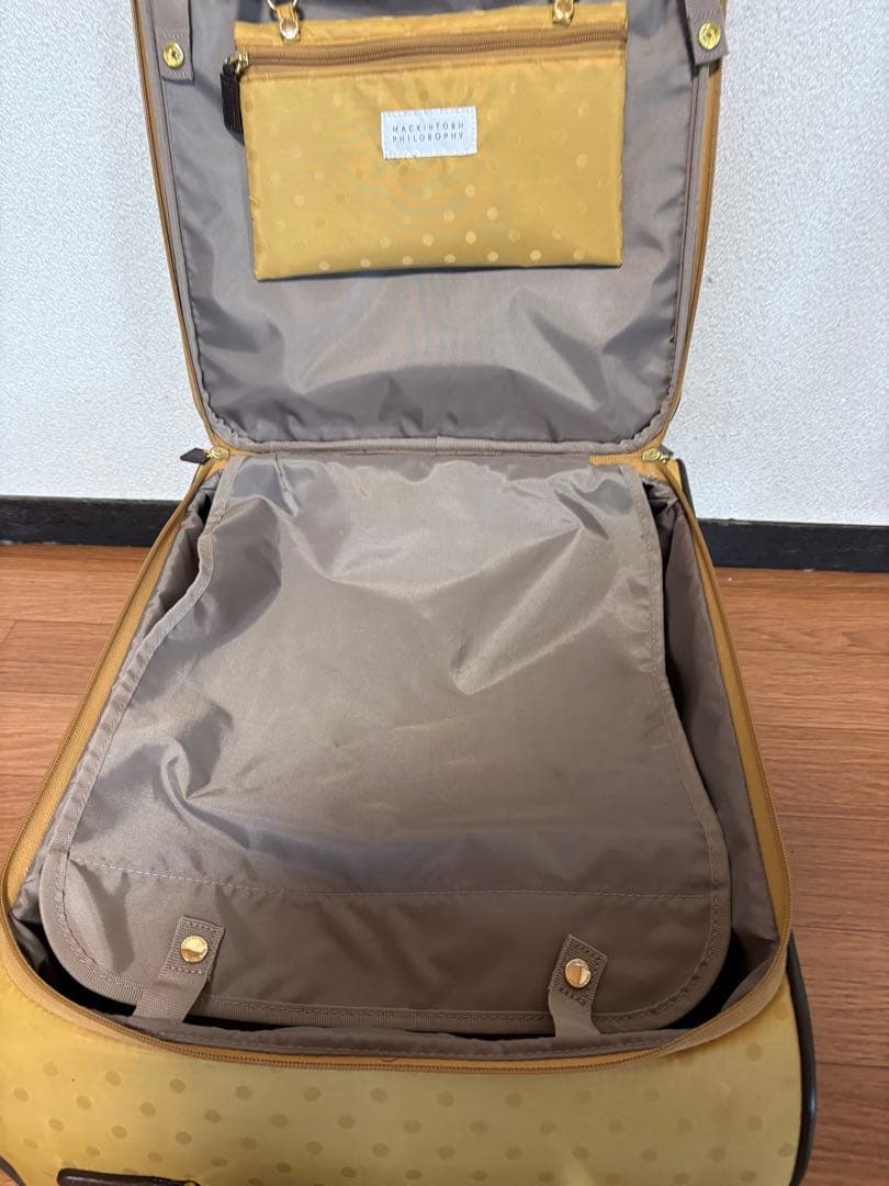 ACE イエロードット柄キャリーカート　ソフト　美品　マッキントッシュ