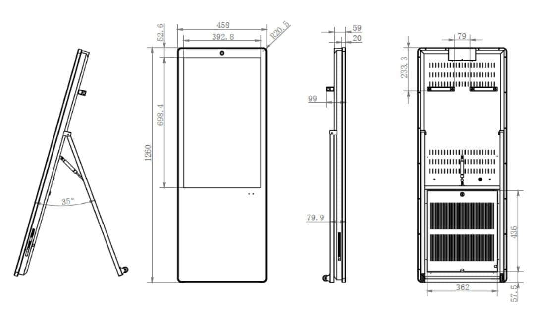 新品 デジタルサイネージ たてナビ NPT32 32インチ 液晶 看板 2台