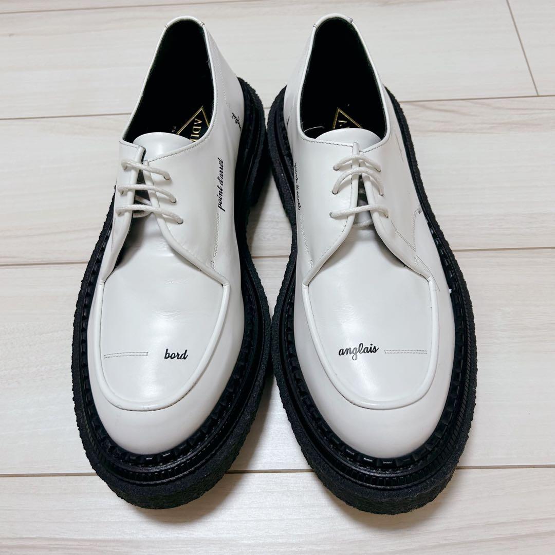【希少】ADIEV PARIS アデュー ローファー メッセージ ホワイト 43