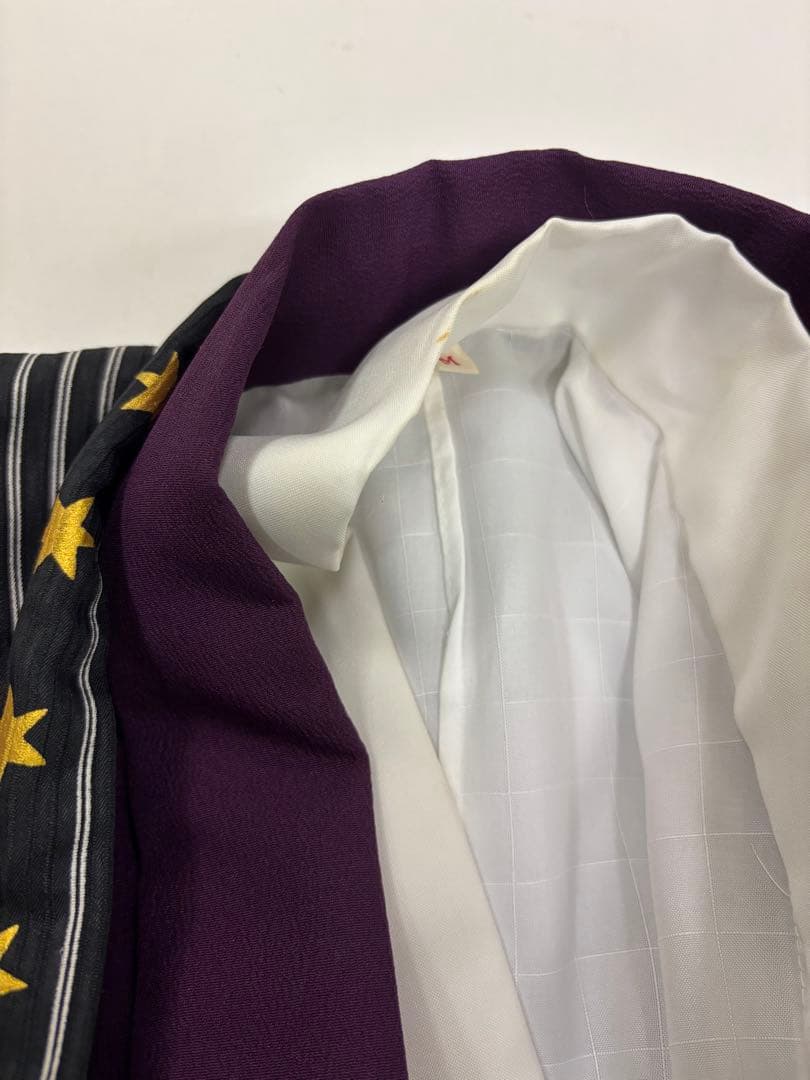 七五三　男の子袴セット　JAPAN STYLE　ストライプ　星　ドクロ