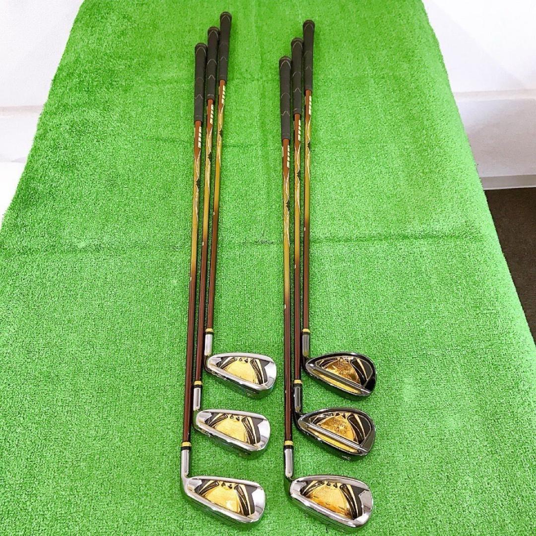 テ11★マジェスティプレステジオ11 6本アイアンセット R2 LV740 金