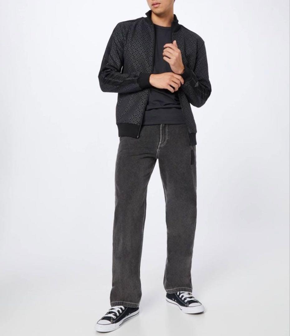 未使用級 REPLAY リプレイ 総柄 総ロゴ ジャージ セットアップ L