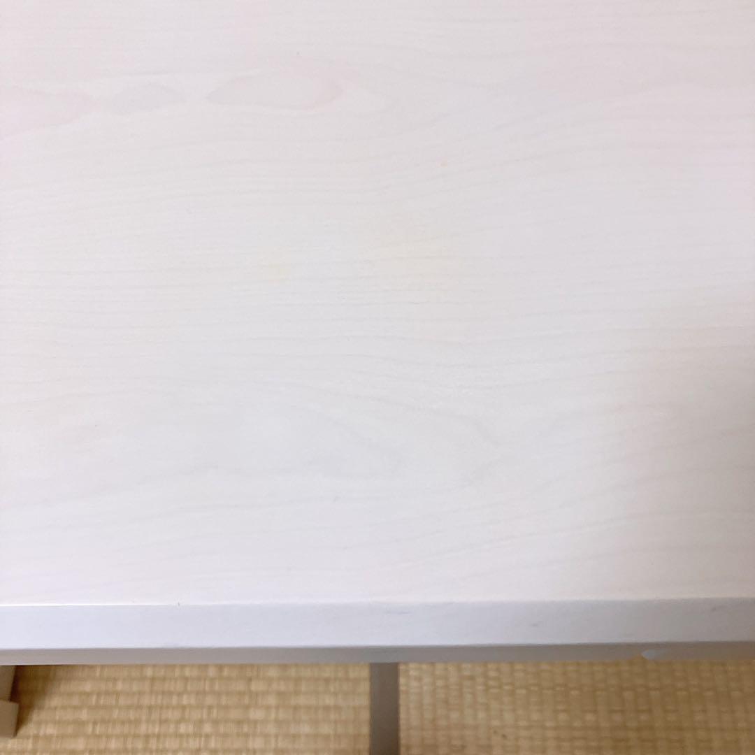 学習机 デスク(メルシーRN) ホワイトウォッシュ 引き出し付 天然木