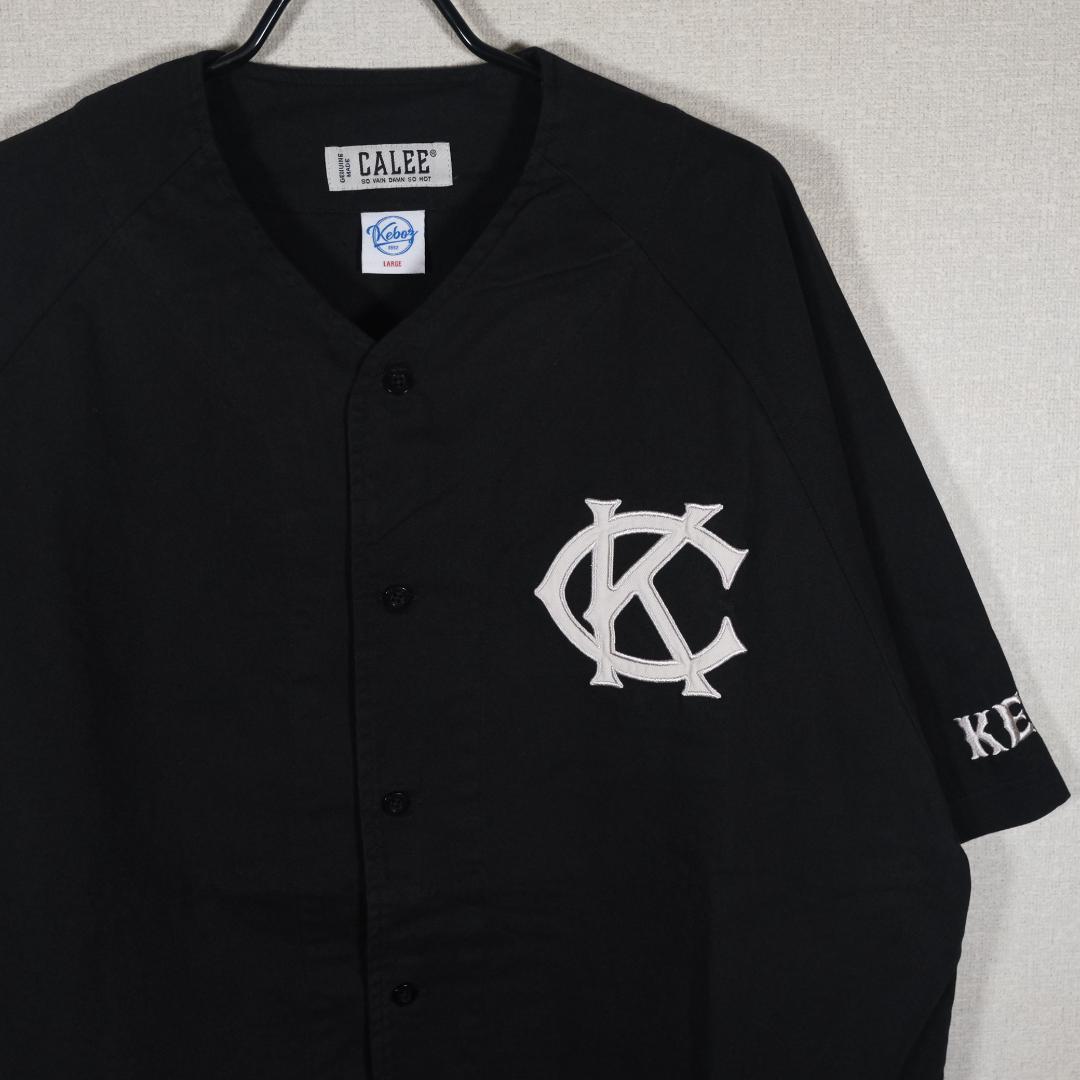 CALEE KEBOZ ケボズ  BASEBALL SHIRT 黒L