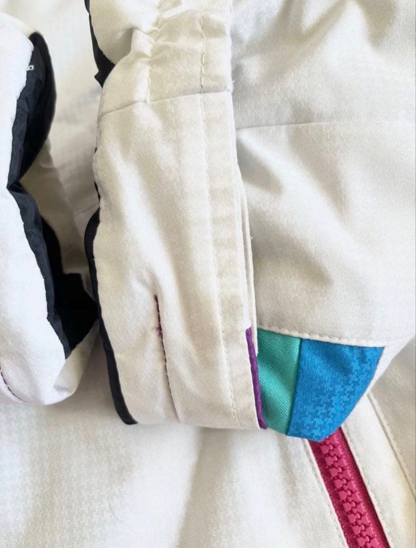 子ども用 スキーウェア ホワイト/ピンク/レインボー