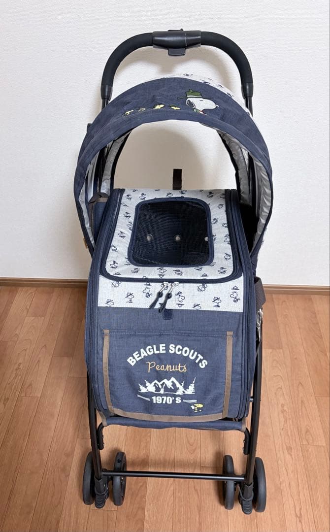 ペットカート スヌーピー柄 ペットバギー ペットパラダイス