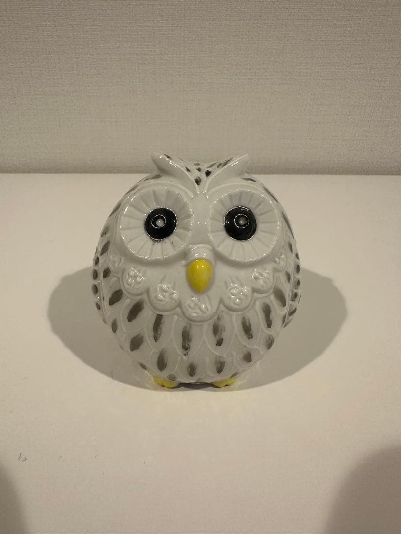 フクロウの陶器置物セット