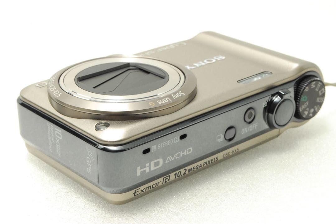 SONY DSC-HX5V❤️スマホ転送 動作確認済 ゴールド ソニー コンデジ