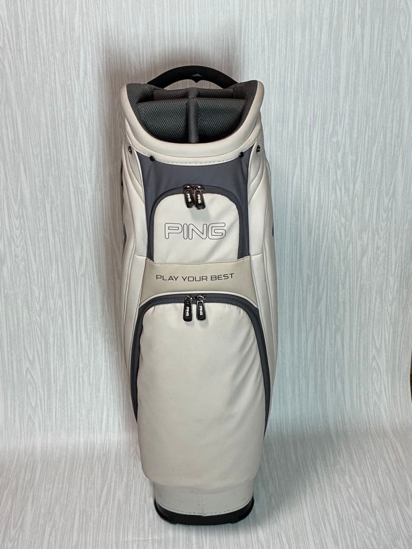 ❤*☻様 ピンPINGキャディバッグ9.5型美品フード無❗️ソフトタイプPU C