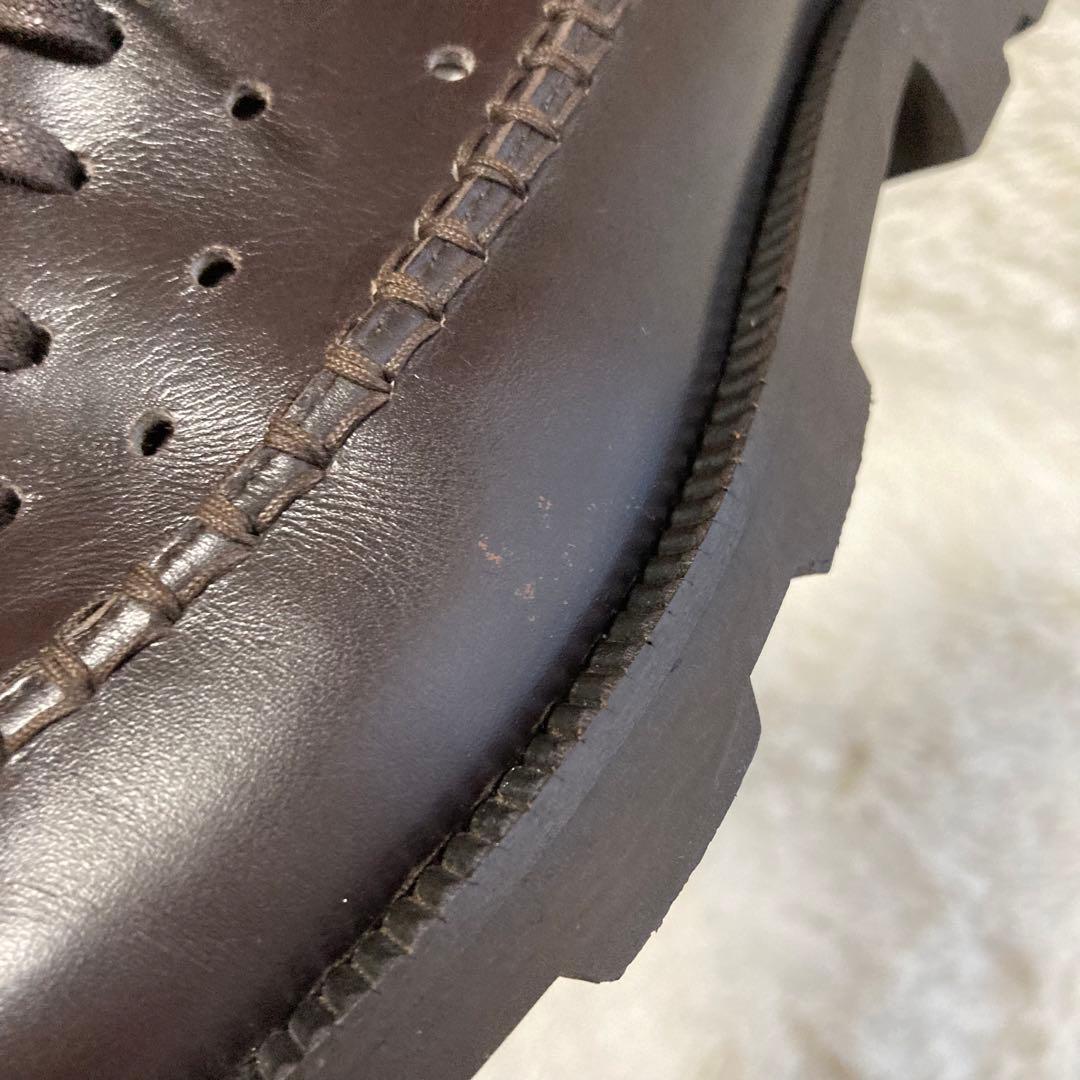 イッセイミヤケ ACCESSORY ドレスシューズ パンチング ダークブラウン