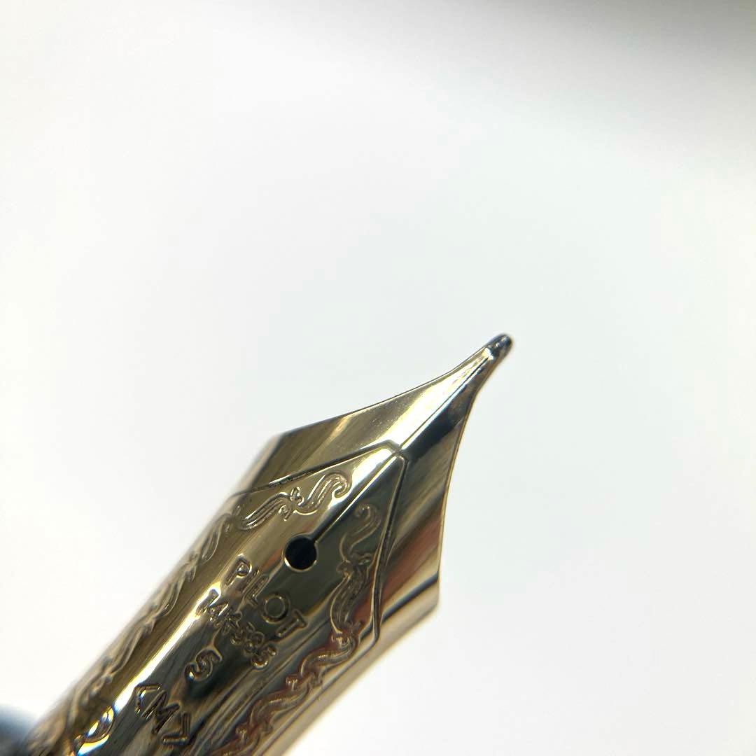 【14Kペン先】パイロット カスタム74 中字M ブラック×ゴールド