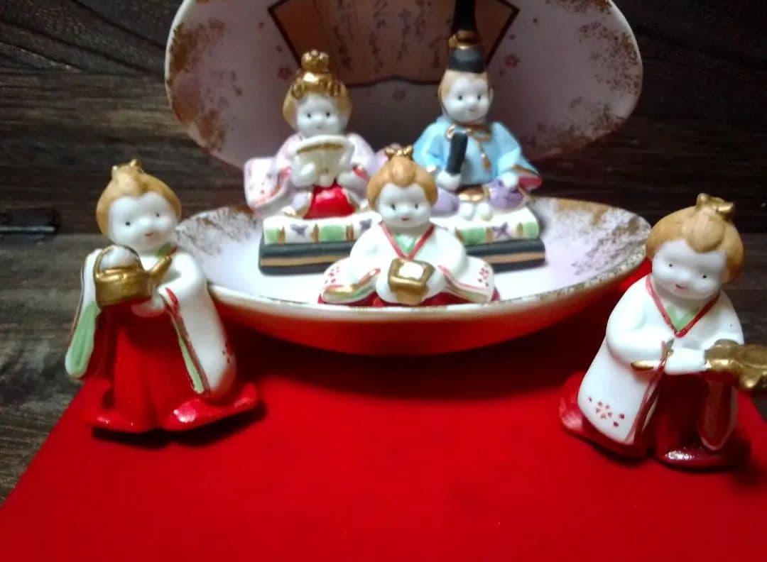 雛人形　貝がらびな5人セット