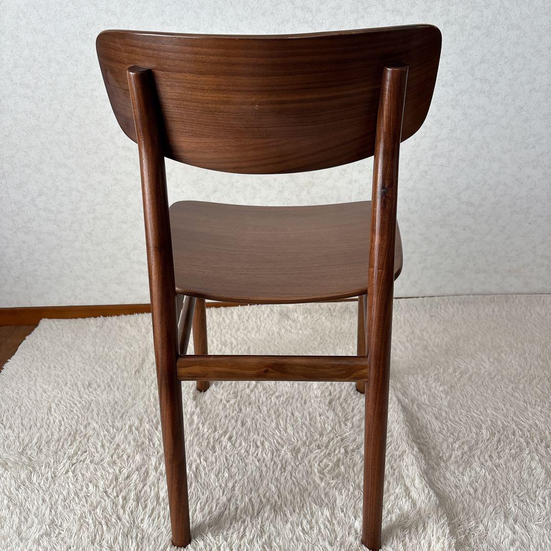 ウォールナット】MUJI 無印良品 ダイニング ラウンドチェア ヴィンテージ