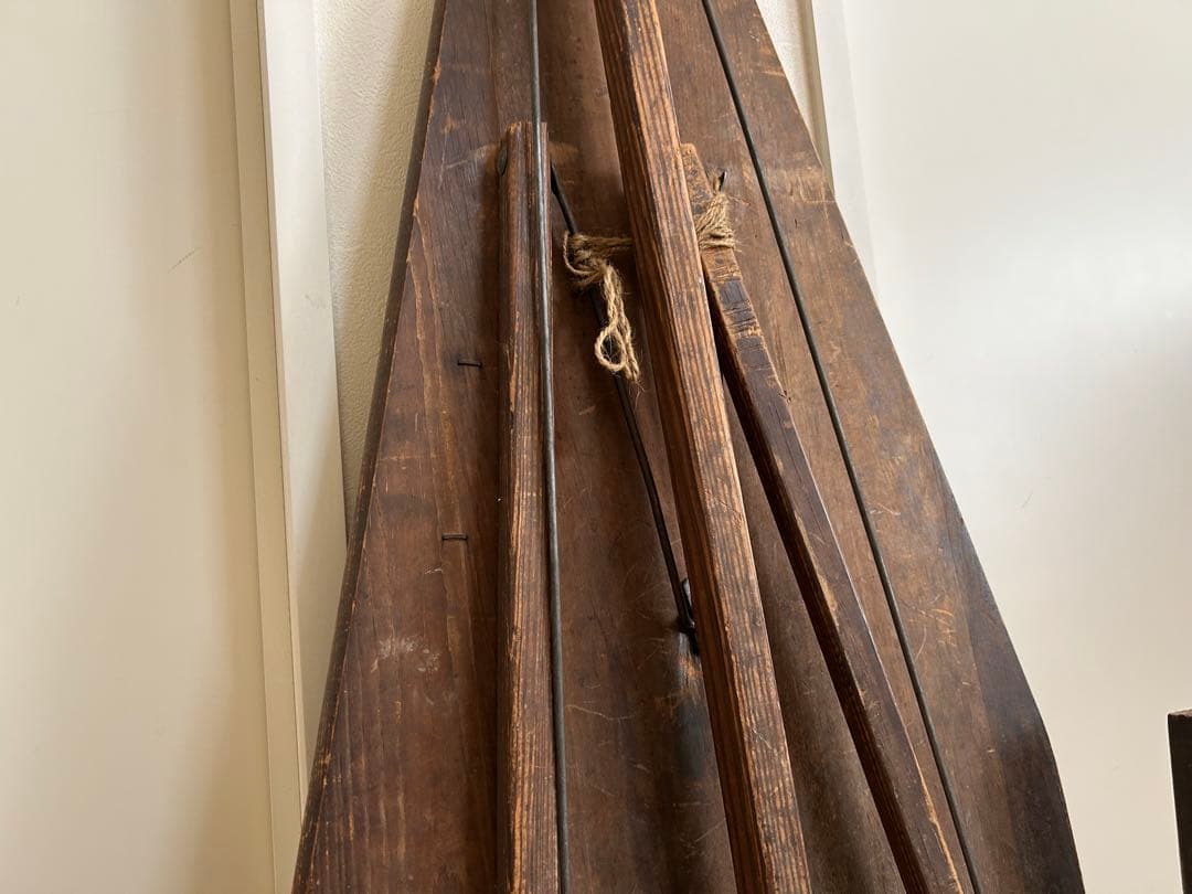 50s USA ビンテージ 木製 折りたたみ アイロン台 アンティーク ウッド