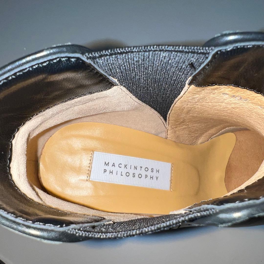 【数回使用程度】マッキントッシュフィロソフィー ショートブーツ サイドゴアブーツ