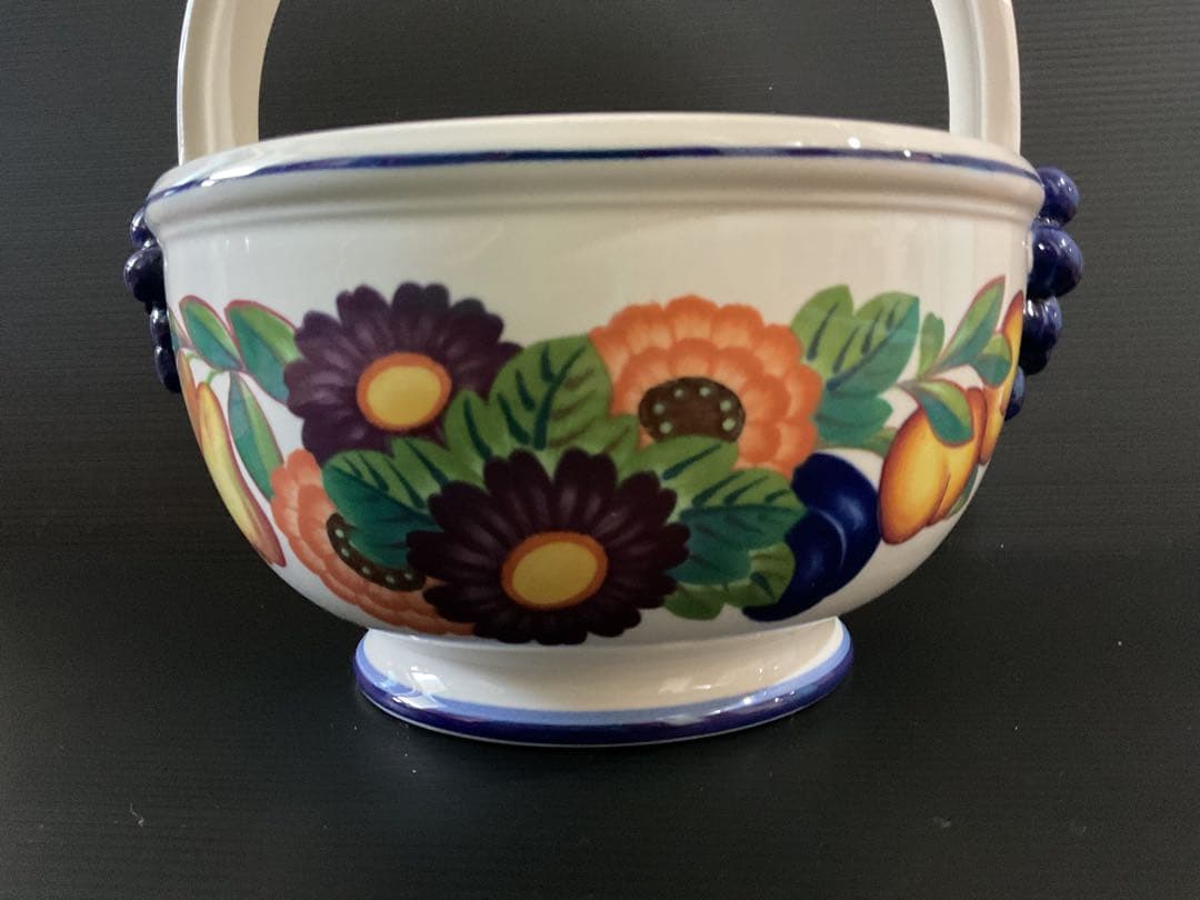 ロイヤルコペンハーゲン ゴールデンサマー 小鳥ハンドルバスケット