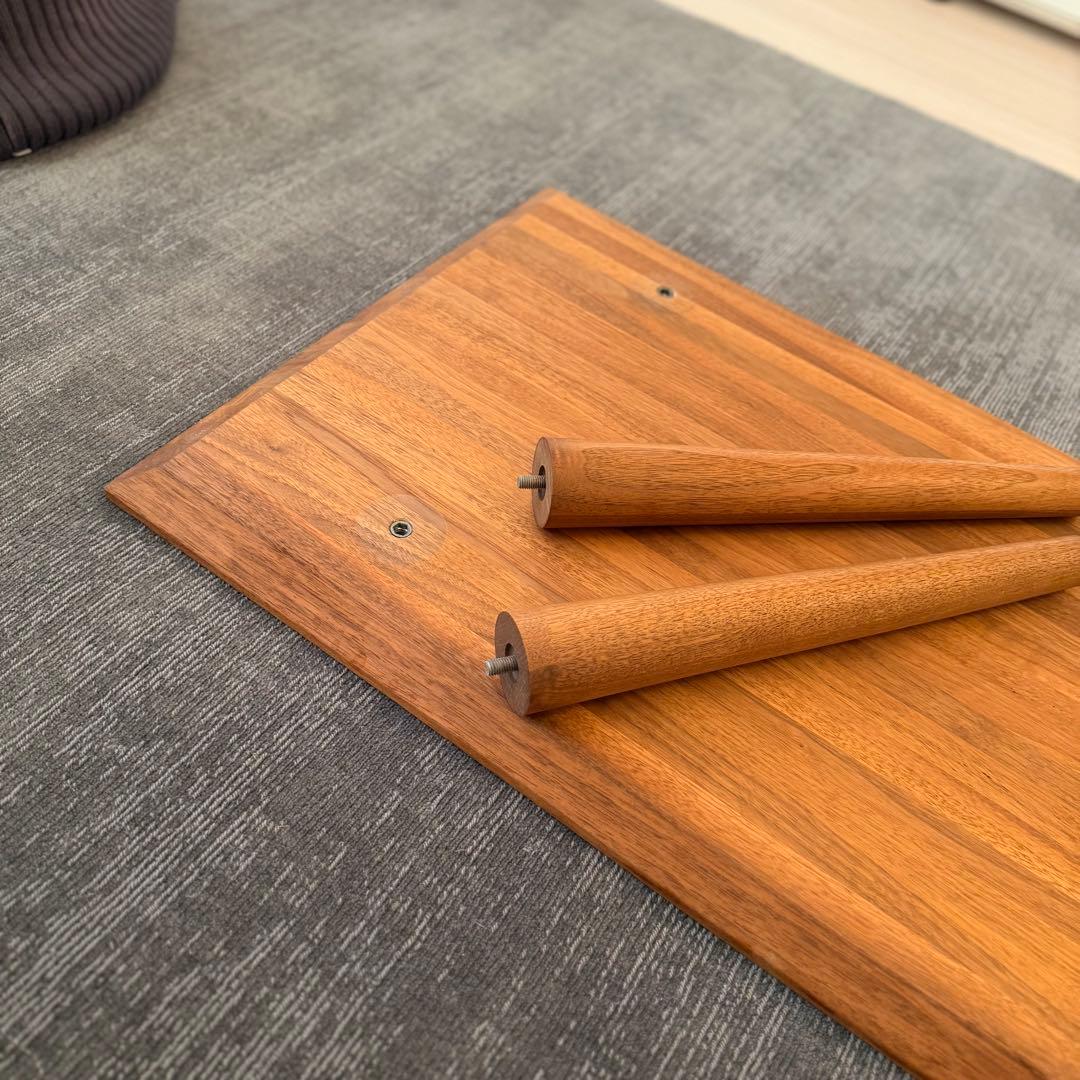 【値下げ】【美品】MASTERWAL ローテーブル ウォールナット 幅90cm