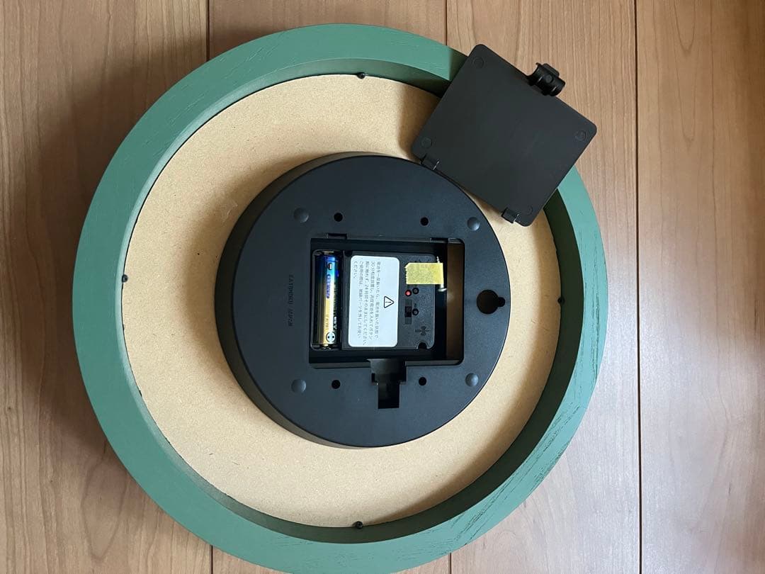 KATOMOKU グリーン 掛時計 直径30cm