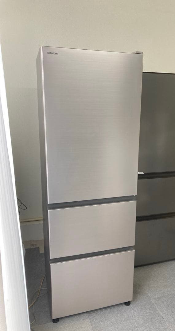 日立 冷蔵庫 幅60cm 375L R-V38NV(N) 3ドア 右開き