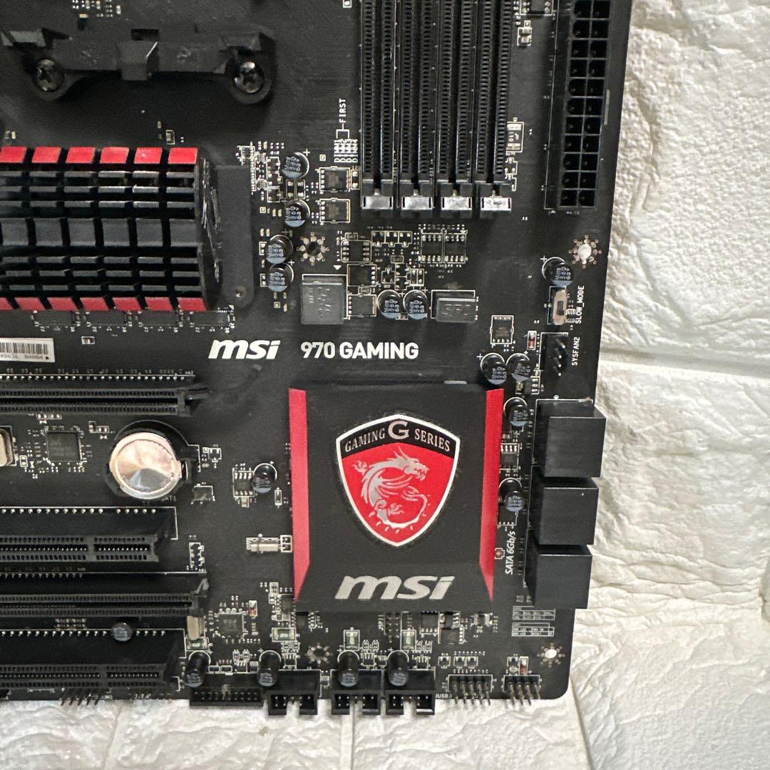 正常動作品　取説他付属品付　msi ATX マザーボード　970 GAMING