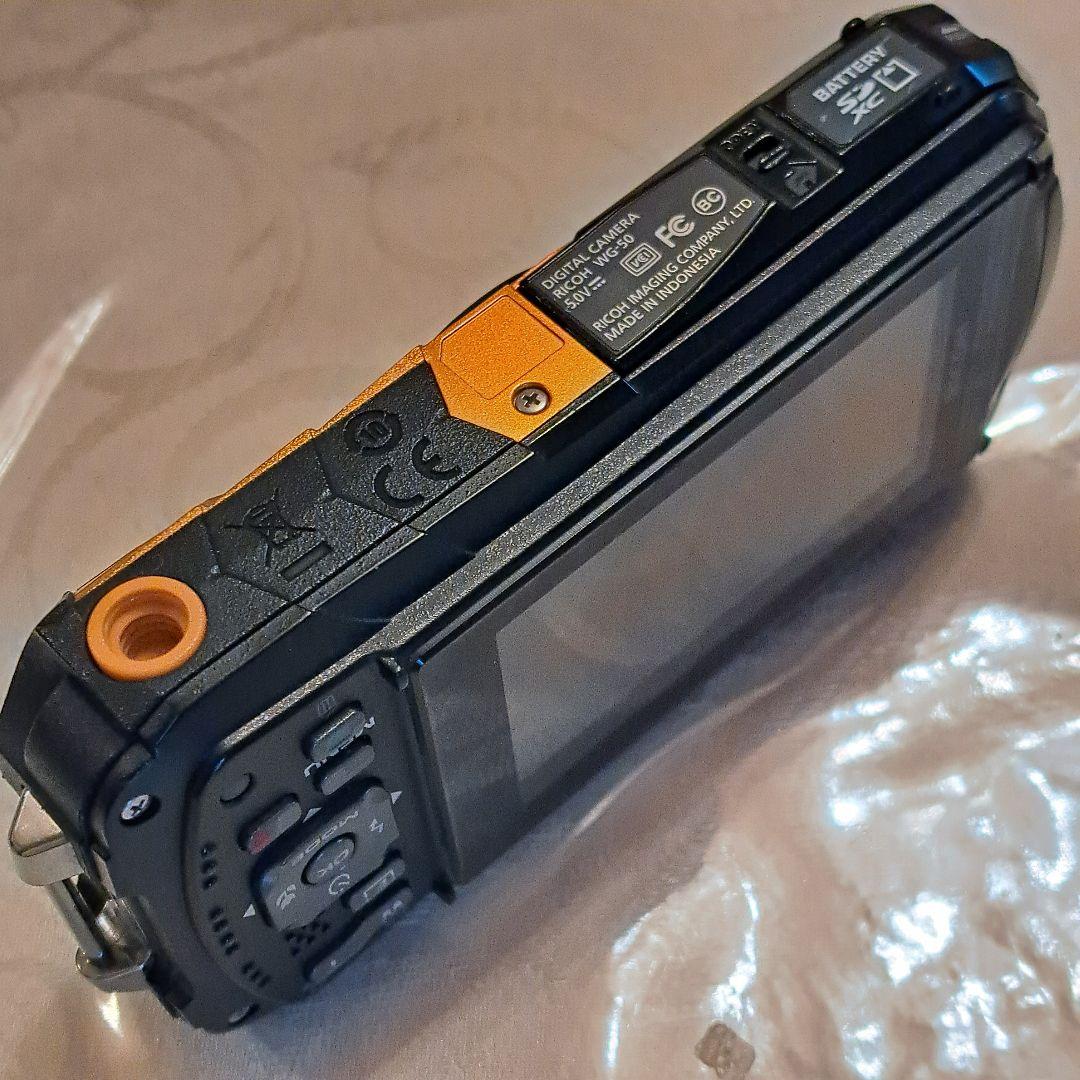 リコー RICOH　WG-50 防水デジタルカメラ ＋バッテリー＋SDカード