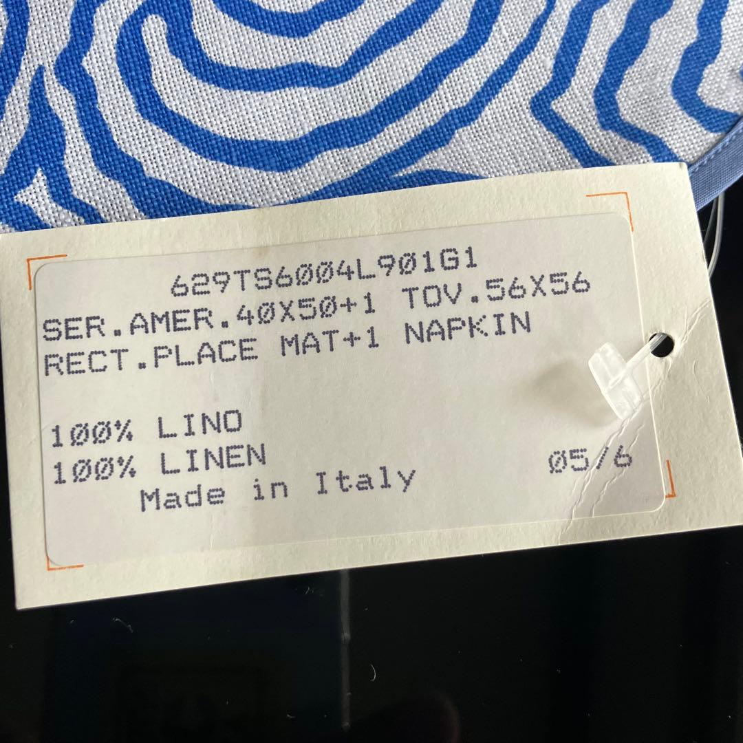 プラテージ　テーブルクロス　イタリア製 リネン　ナプキン　ココ・シャネル