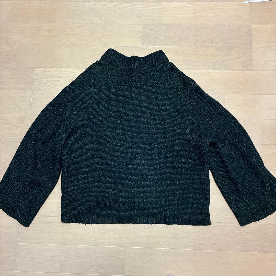 【 Ka na ta 】 unmilitary knit 黒×深緑　サイズ1