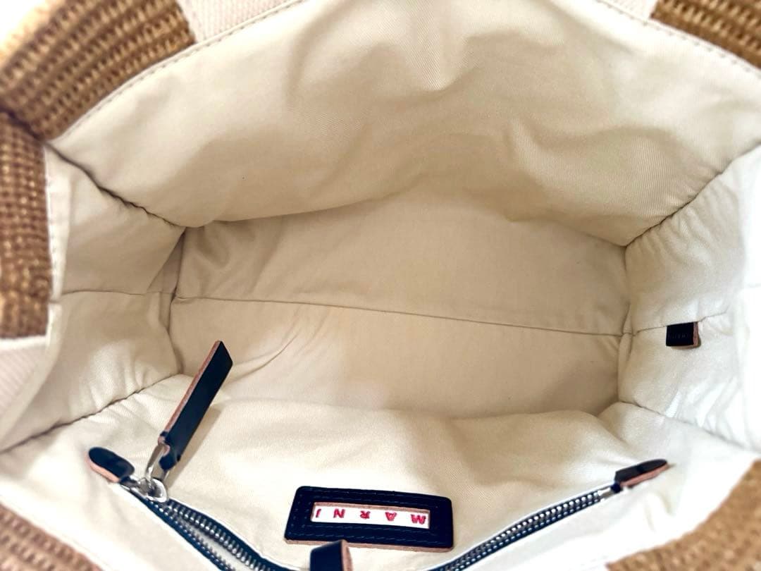 MARNI ナチュラル トートバッグ スモール　かごバッグ
